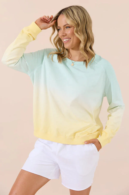 Grace Oversized Sweater - Lemon Ombre